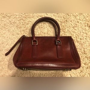 Coach vintage burgundy Bonnie’s Legacy 9421 small zip satchel